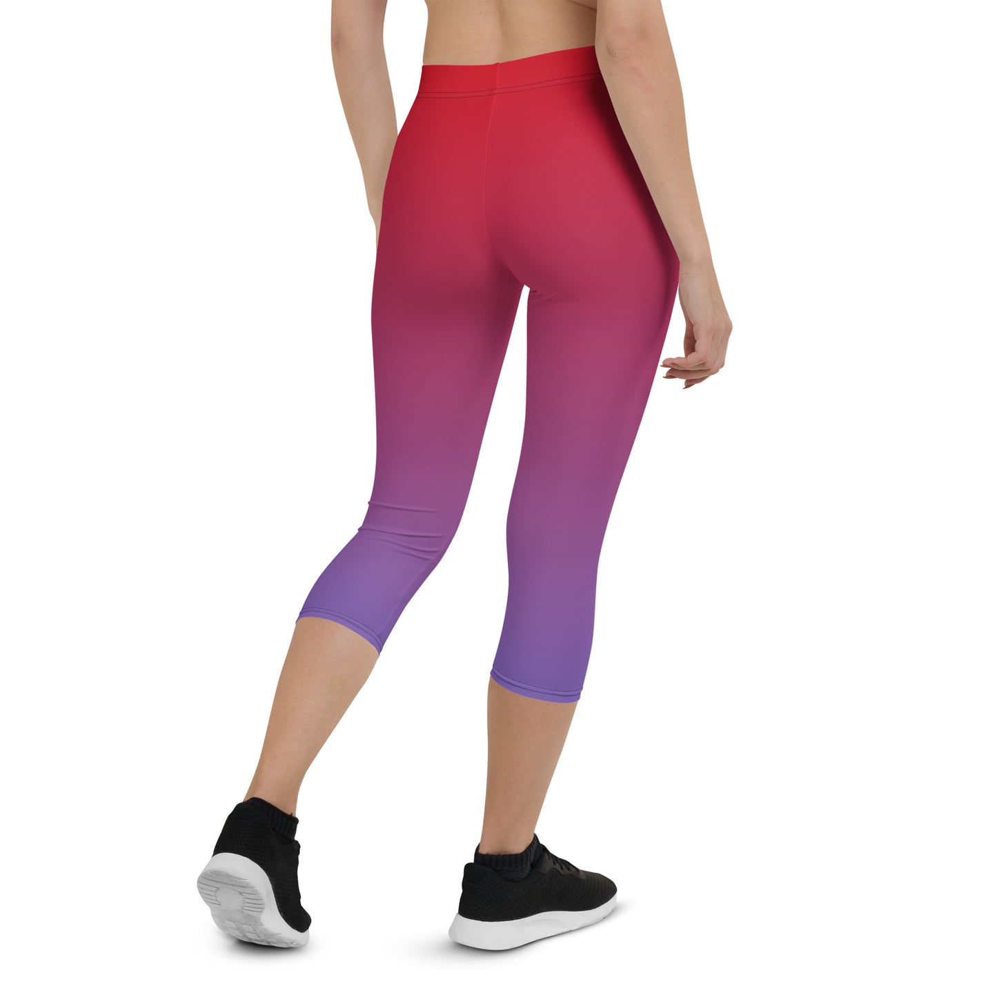 Magenta Aurora FLAKOUT Sport Women's Capri Leggings - FLAKOUT