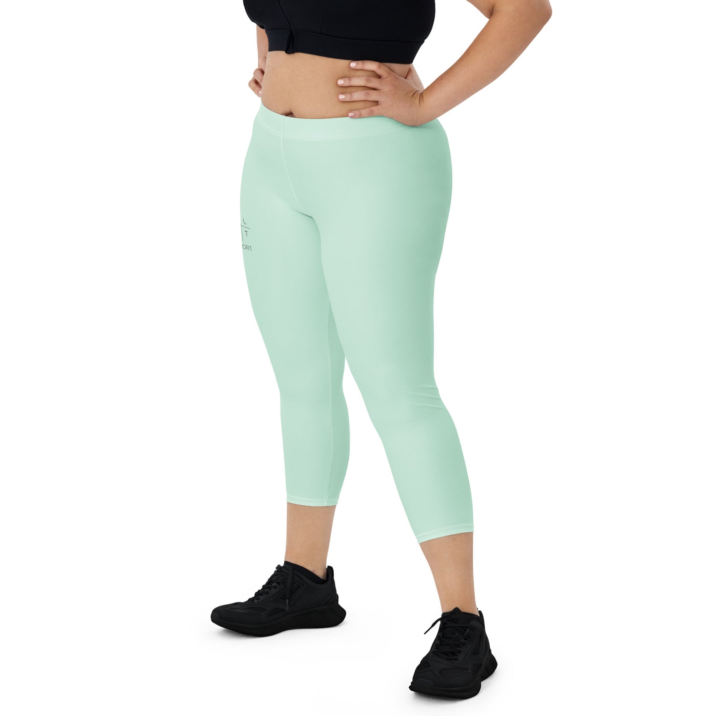 Dewdrop Dream FLAKOUT Sport Women's Capri Leggings - FLAKOUT