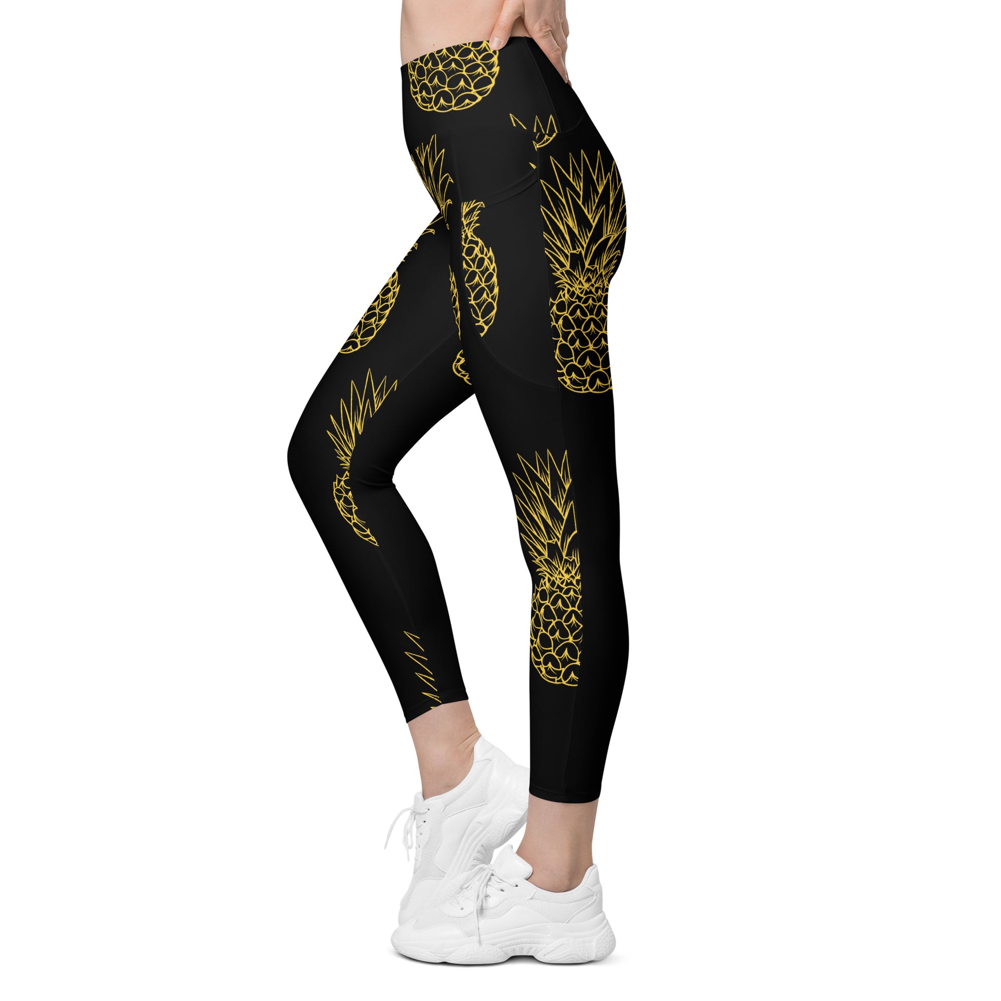 Pineapple Bliss Women's Leggings With Pockets - FLAKOUT