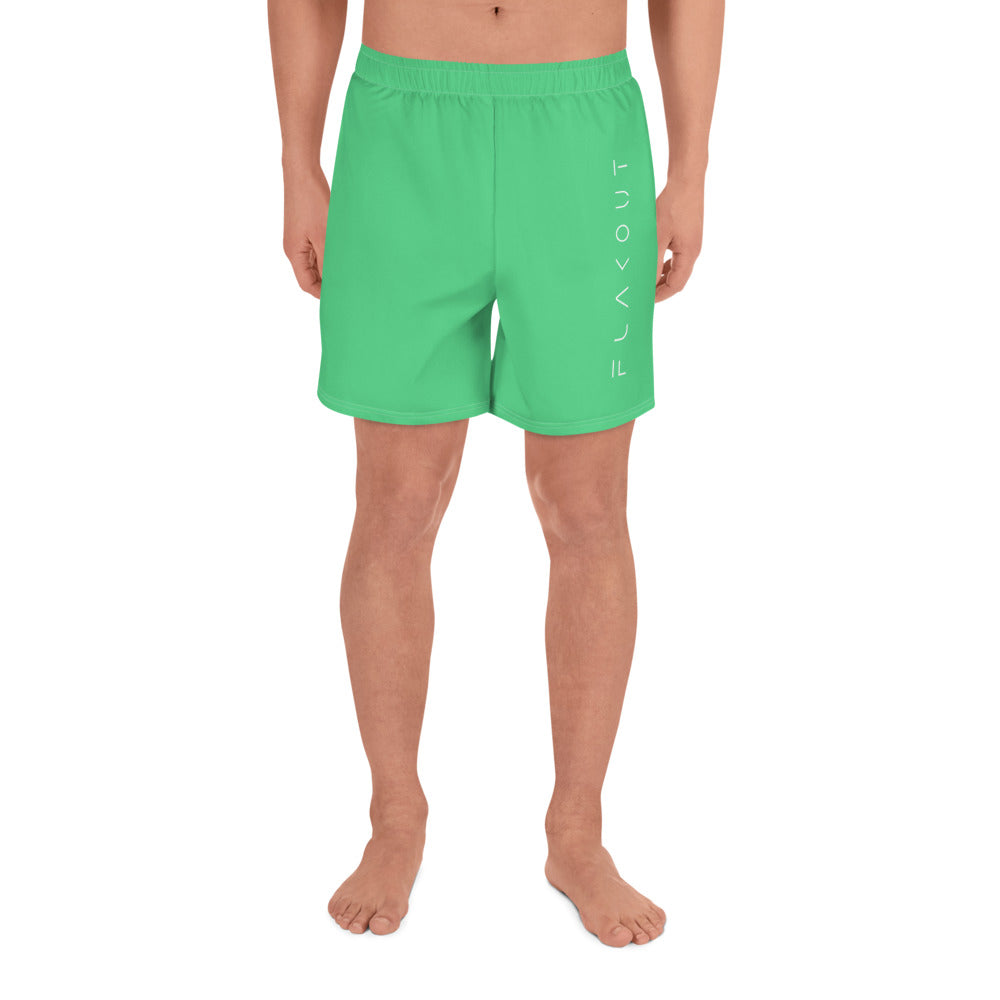 Serene Seagrass Men's Recycled Athletic Shorts - FLAKOUT