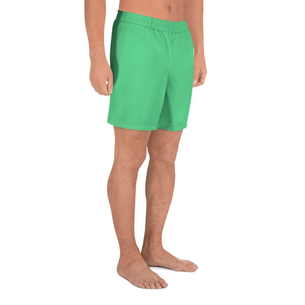 Serene Seagrass Men's Recycled Athletic Shorts - FLAKOUT