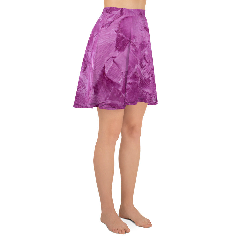 Ebonized Mulberry Women's Skater Skirt - FLAKOUT