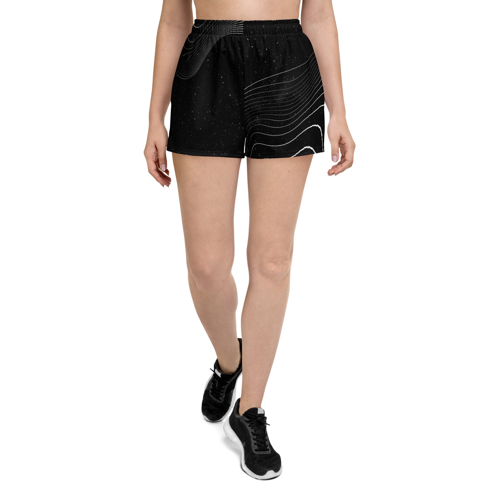 Noir Stripes Athletic Shorts - FLAKOUT