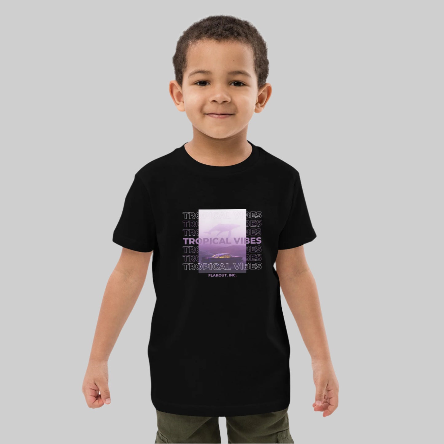 Tropical Vibes Odyssey Kid's T-shirt - FLAKOUT