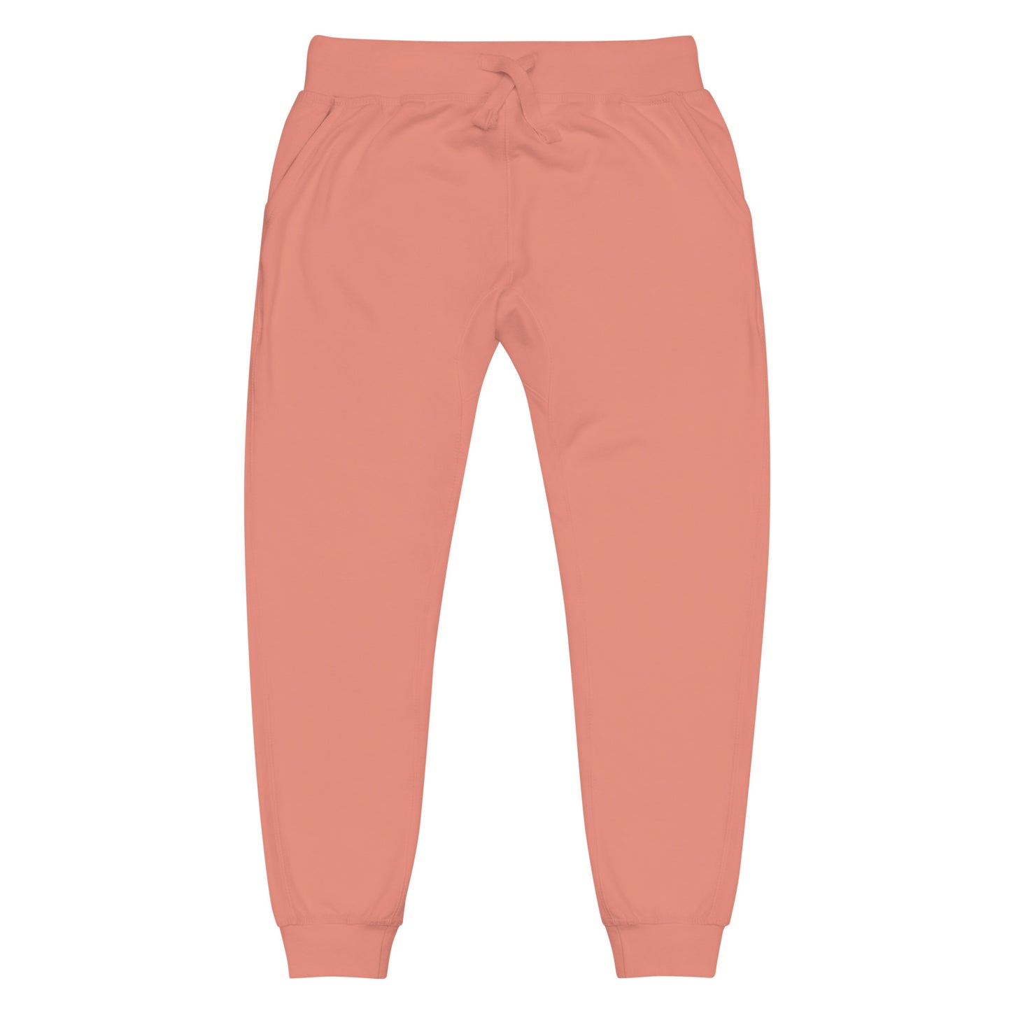 FLAKOUT Logo Back Leg Unisex Fleece Sweatpants - Dusty Rose - FLAKOUT