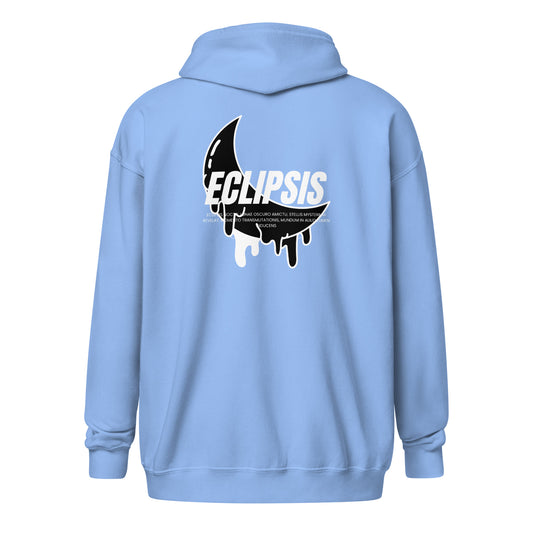 Lunar Eclipsis Heavy Harmony Fusion Zip Hoodie - Carolina Blue - FLAKOUT