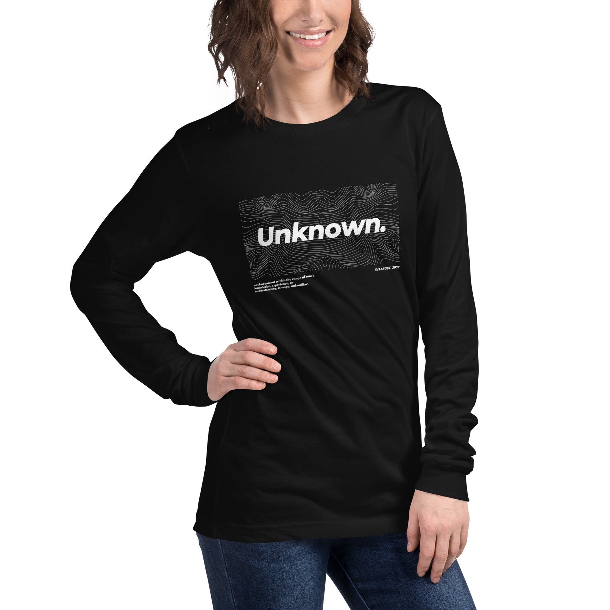 Veil Of The Unknown. Long Sleeve Tee - FLAKOUT