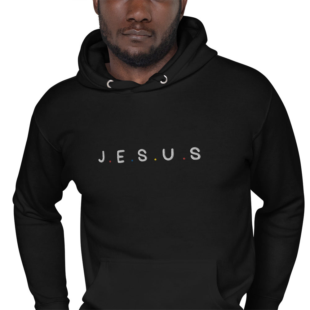 J.E.S.U.S Embroidered Unisex Hoodie - FLAKOUT