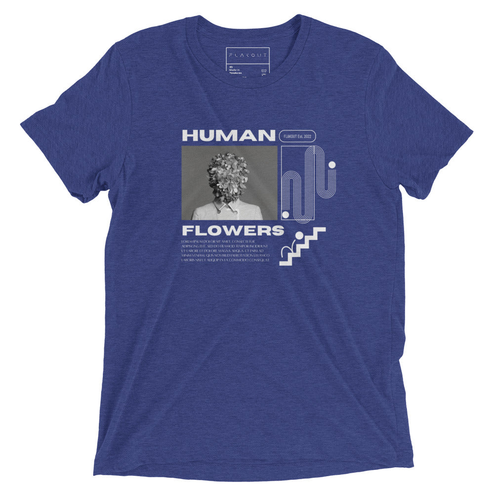 Human Flowers Floral Blooming T-shirt - FLAKOUT