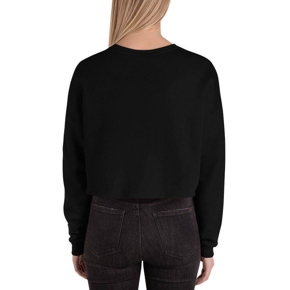 Streetwise Urbanity Women's Crop Sweatshirt - Black - FLAKOUT