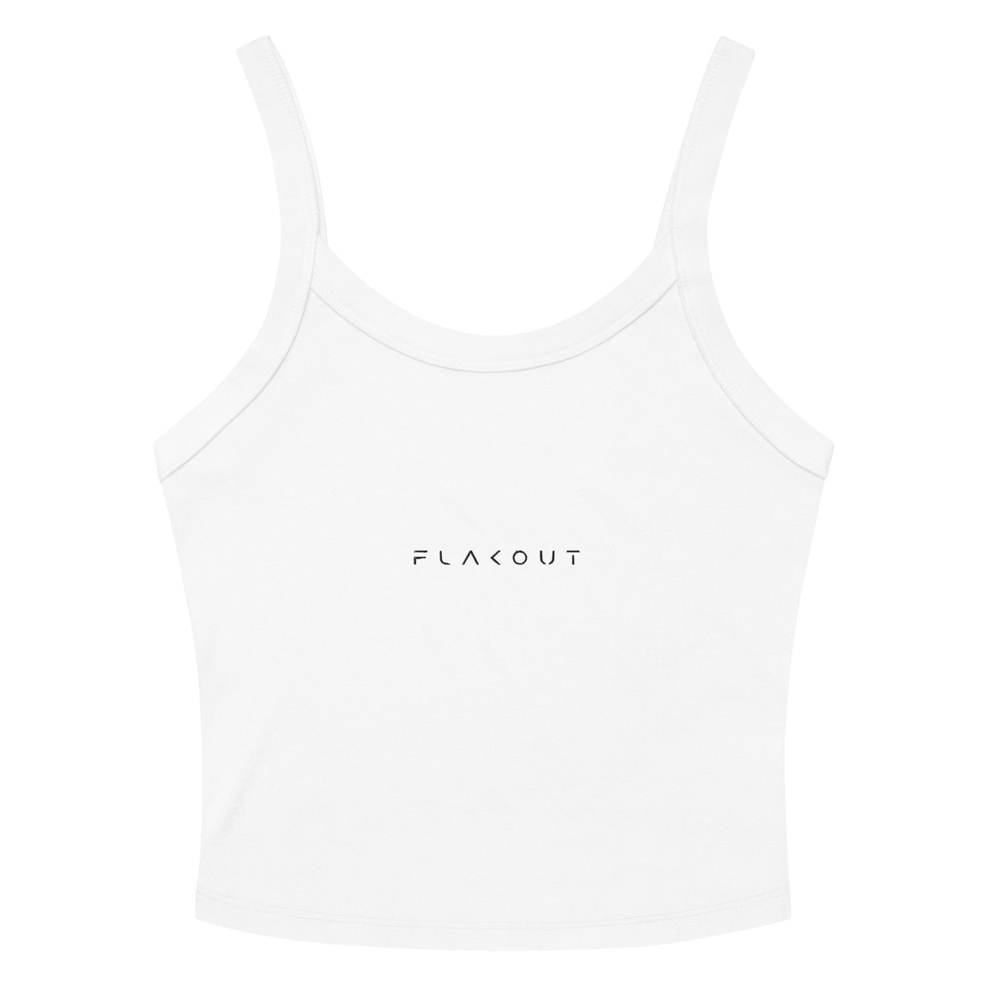 FLAKOUT Logo Embroidered Women’s Micro-rib Tank Top