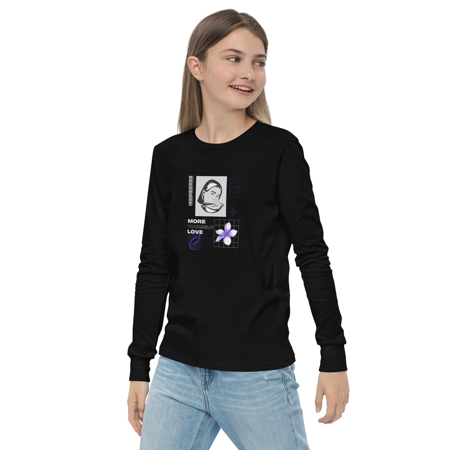 Nurture Yourself Love Yourself More Kid's Long Sleeve Shirt - FLAKOUT