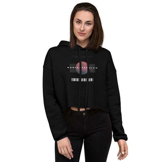 Women's Crop Hoodie Nudiustertian - FLAKOUT