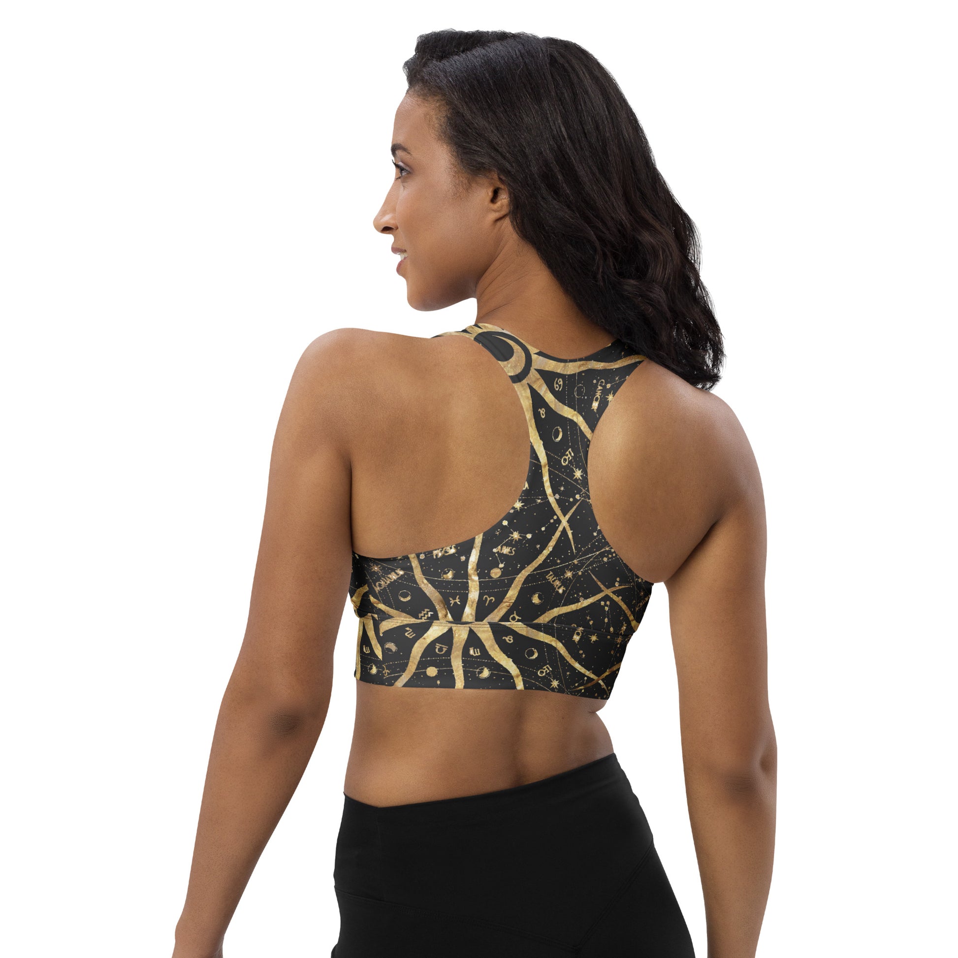 Women's Longline Sports Bra Ancient Sun - FLAKOUT