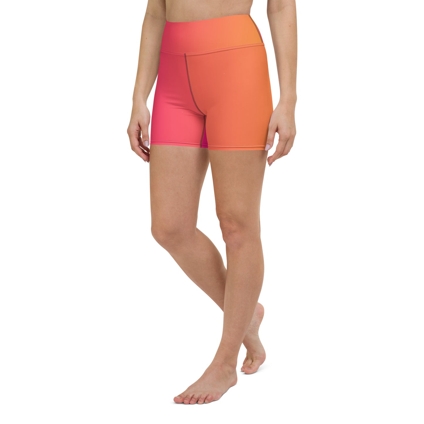 Citrus Splash Women's Yoga Shorts - FLAKOUT